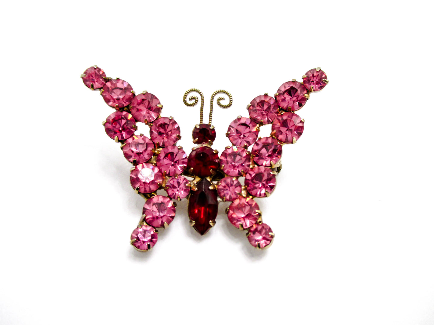 Juliana Jewelry - Dainty Pink Butterfly Brooch