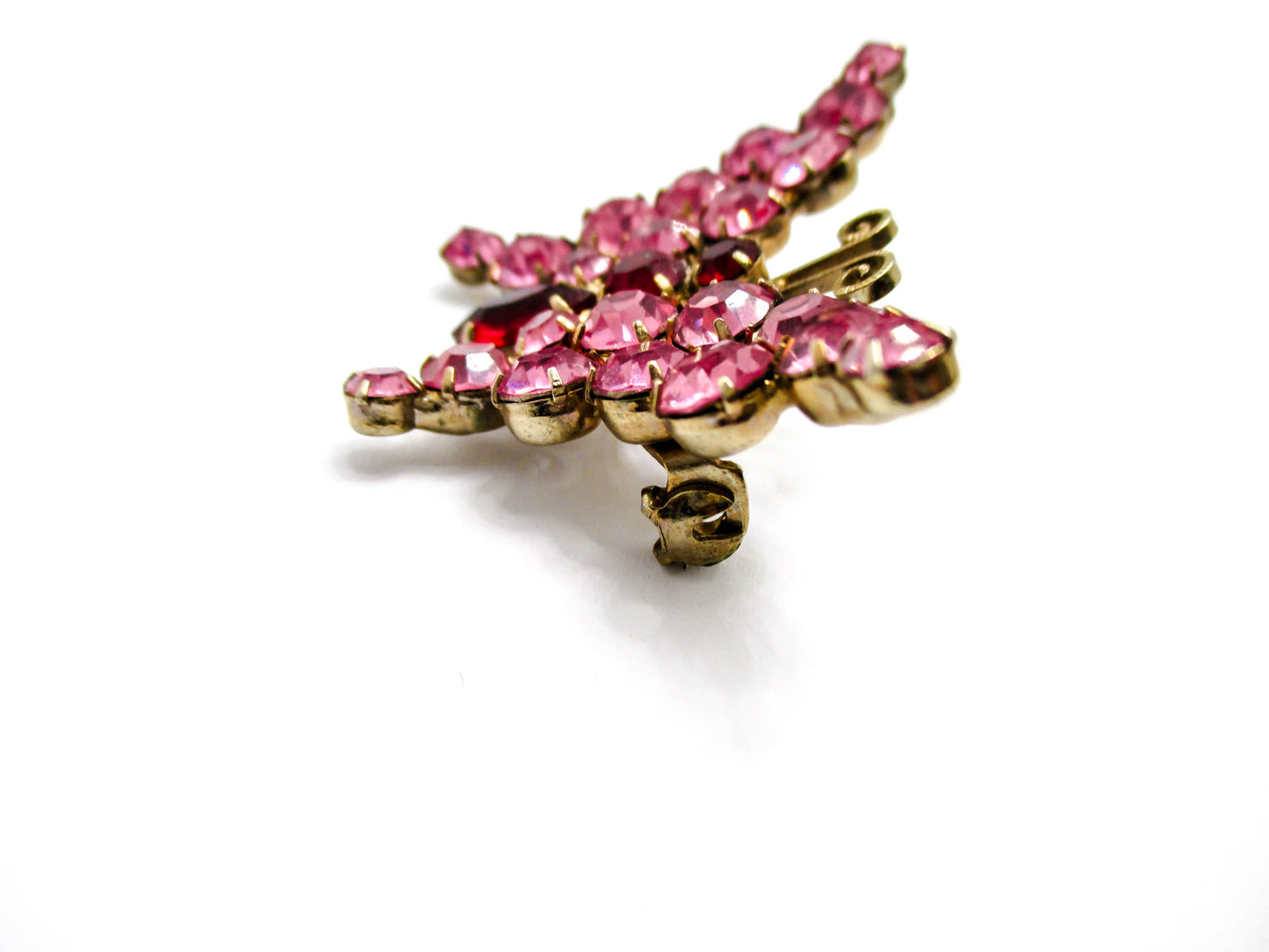 Juliana Jewelry - Dainty Pink Butterfly Brooch