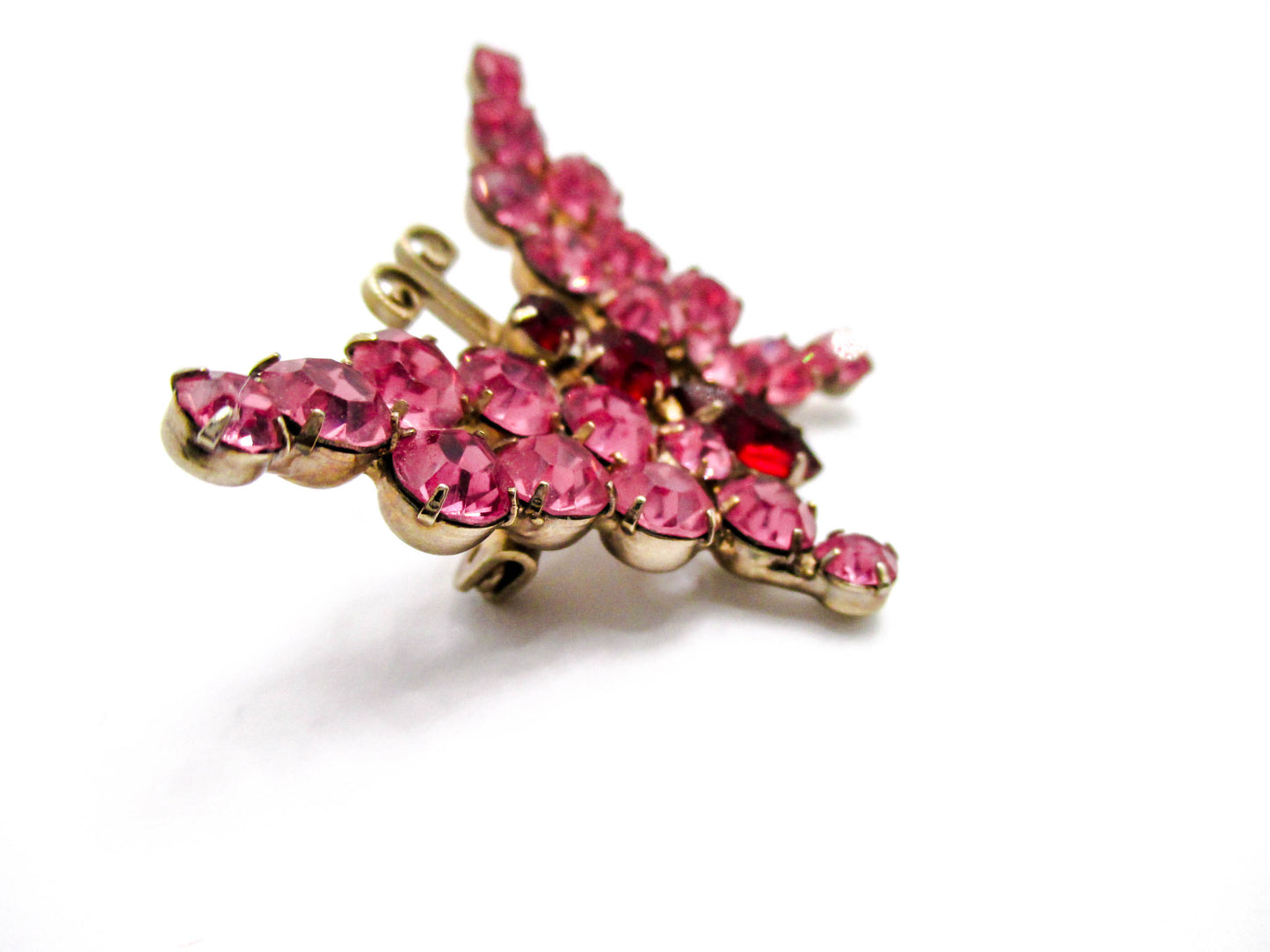 Juliana Jewelry - Dainty Pink Butterfly Brooch