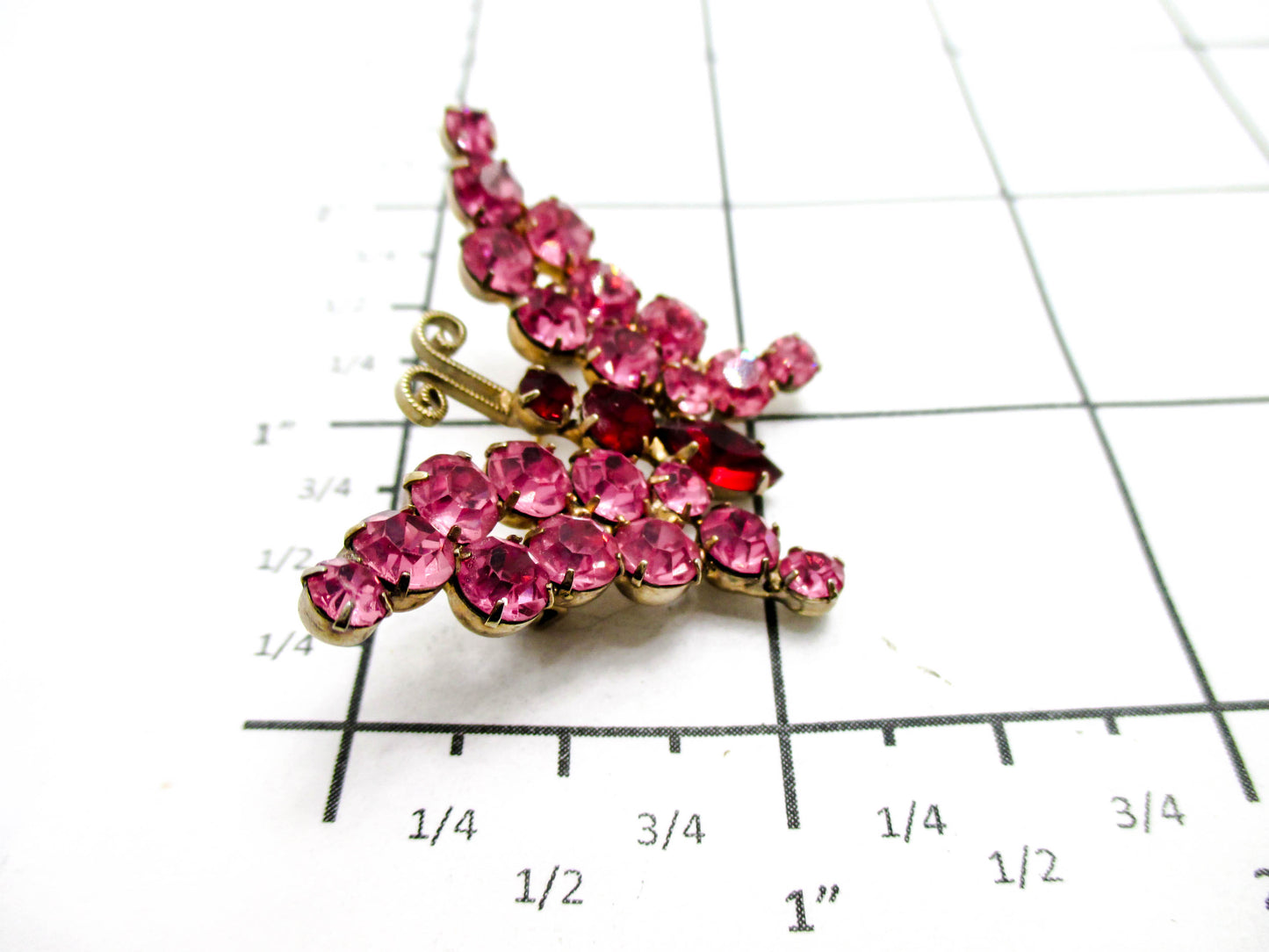 Juliana Jewelry - Dainty Pink Butterfly Brooch
