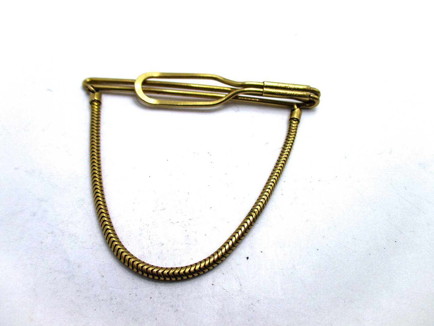 Vintage Tie keeper Gold Filled Snake Chain