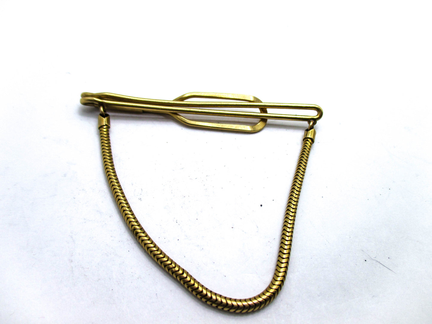 Vintage Tie keeper Gold Filled Snake Chain