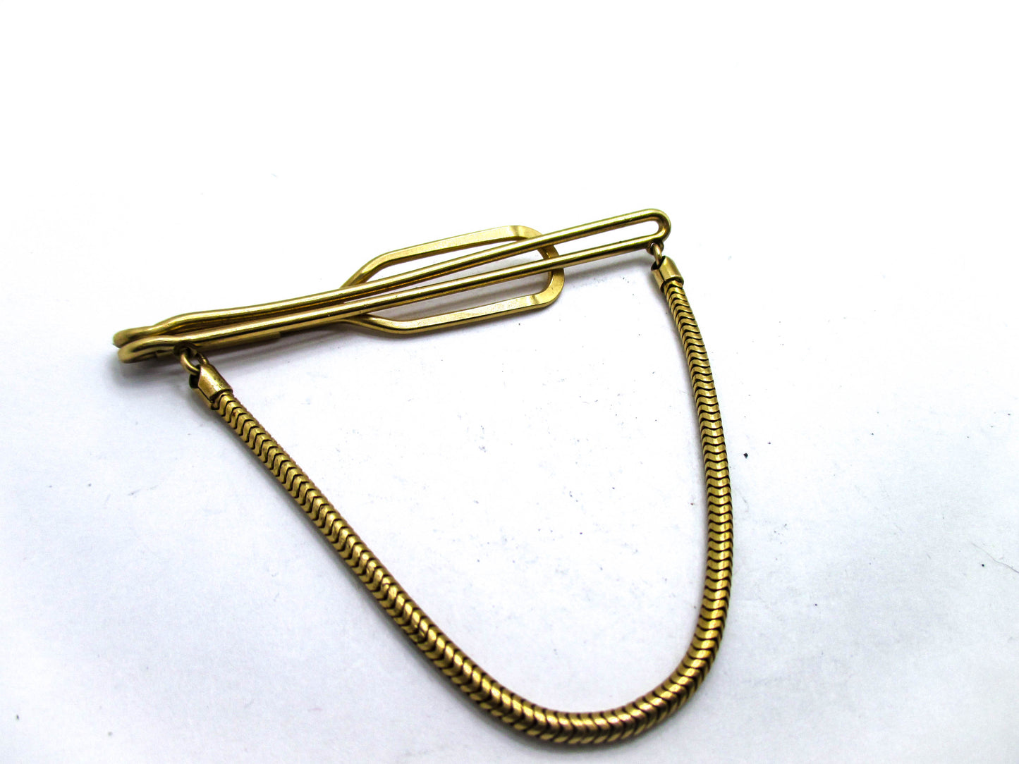Vintage Tie keeper Gold Filled Snake Chain