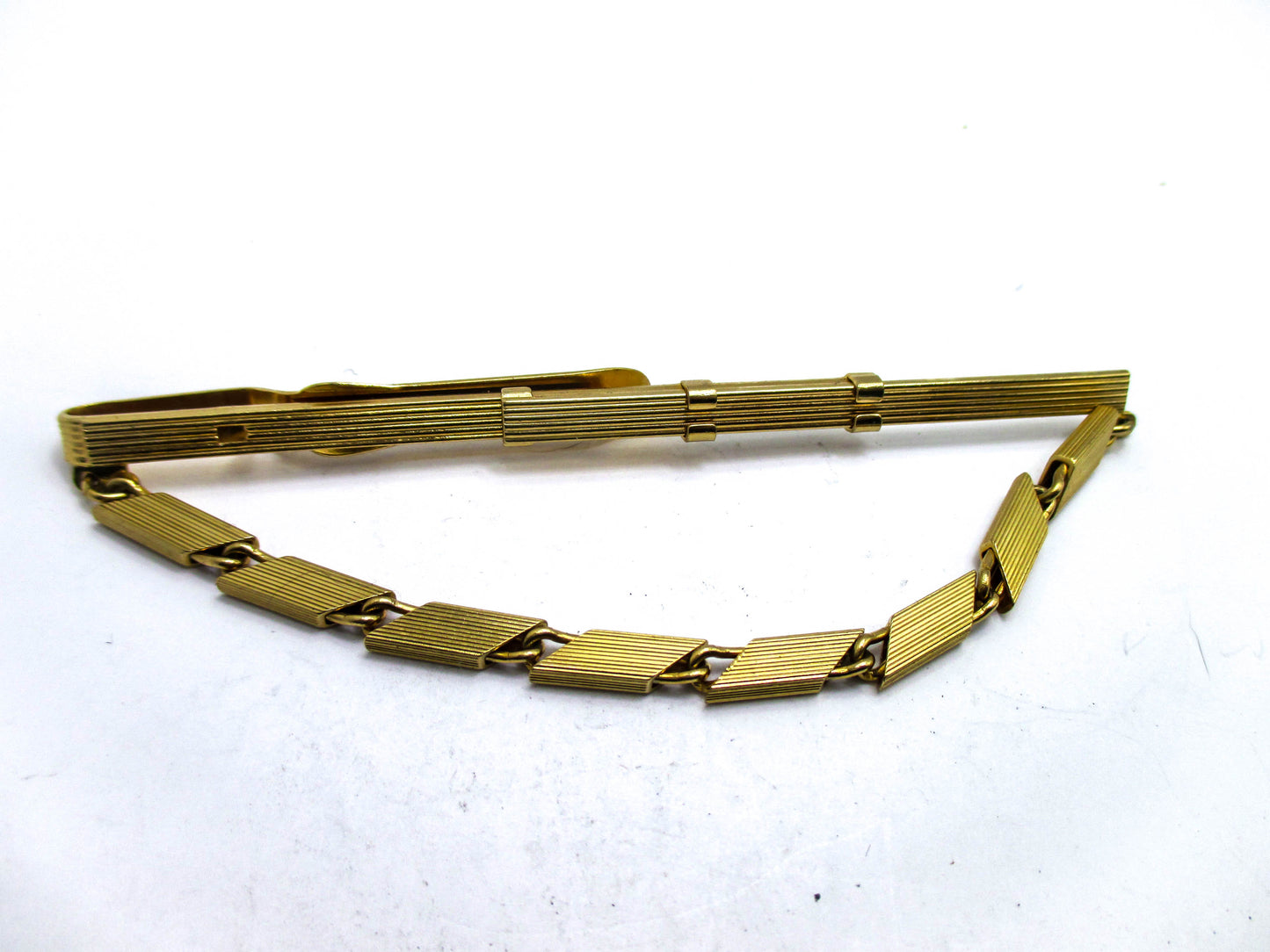 Adjustable Tie keeper - Chunky Gold Tone Fashion