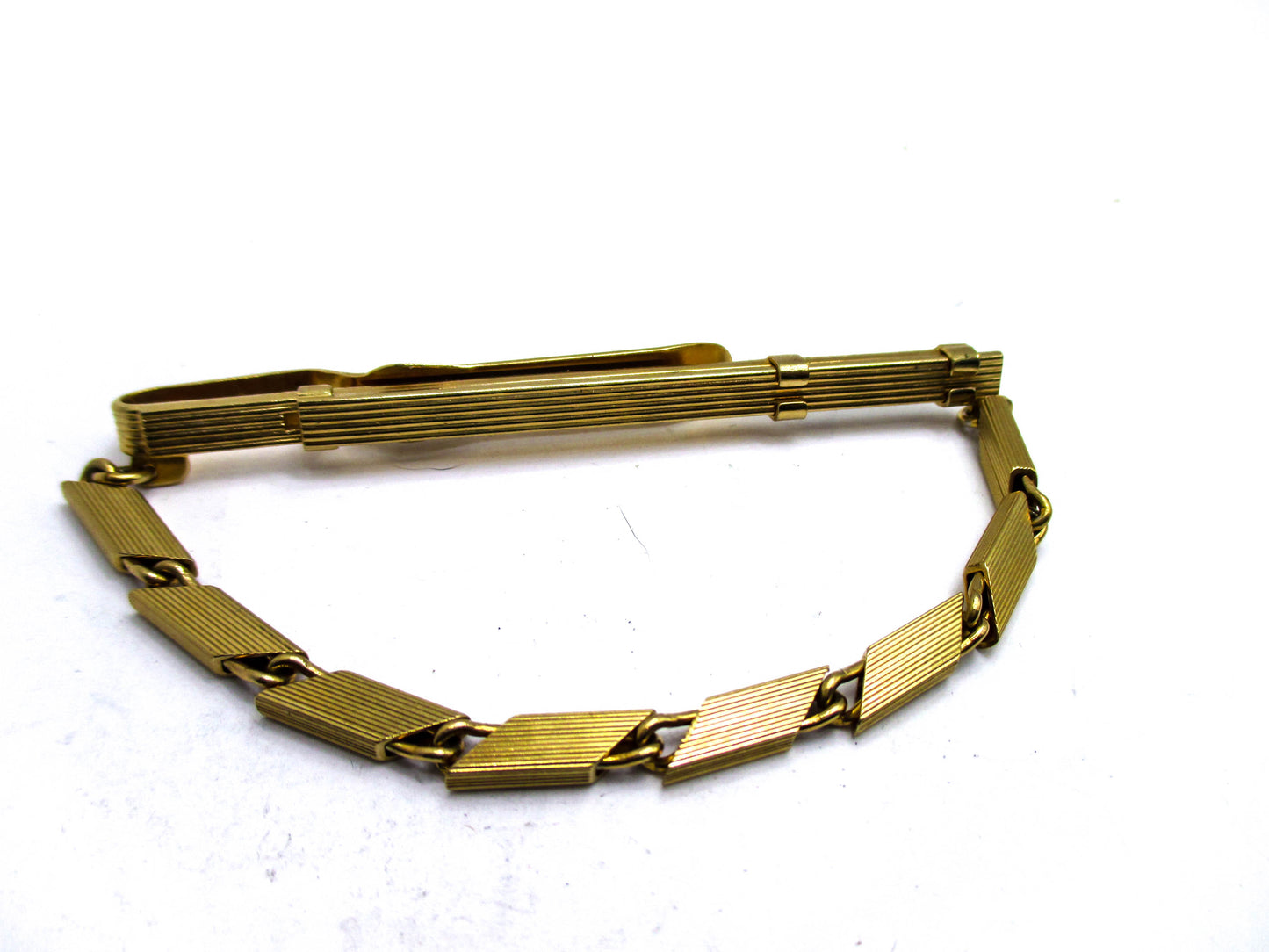 Adjustable Tie keeper - Chunky Gold Tone Fashion