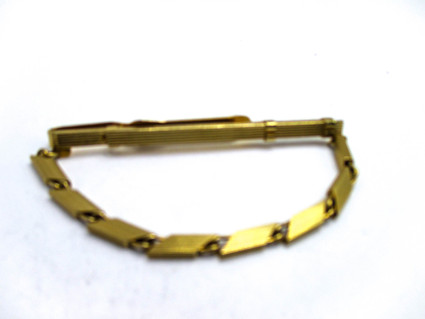 Adjustable Tie keeper - Chunky Gold Tone Fashion