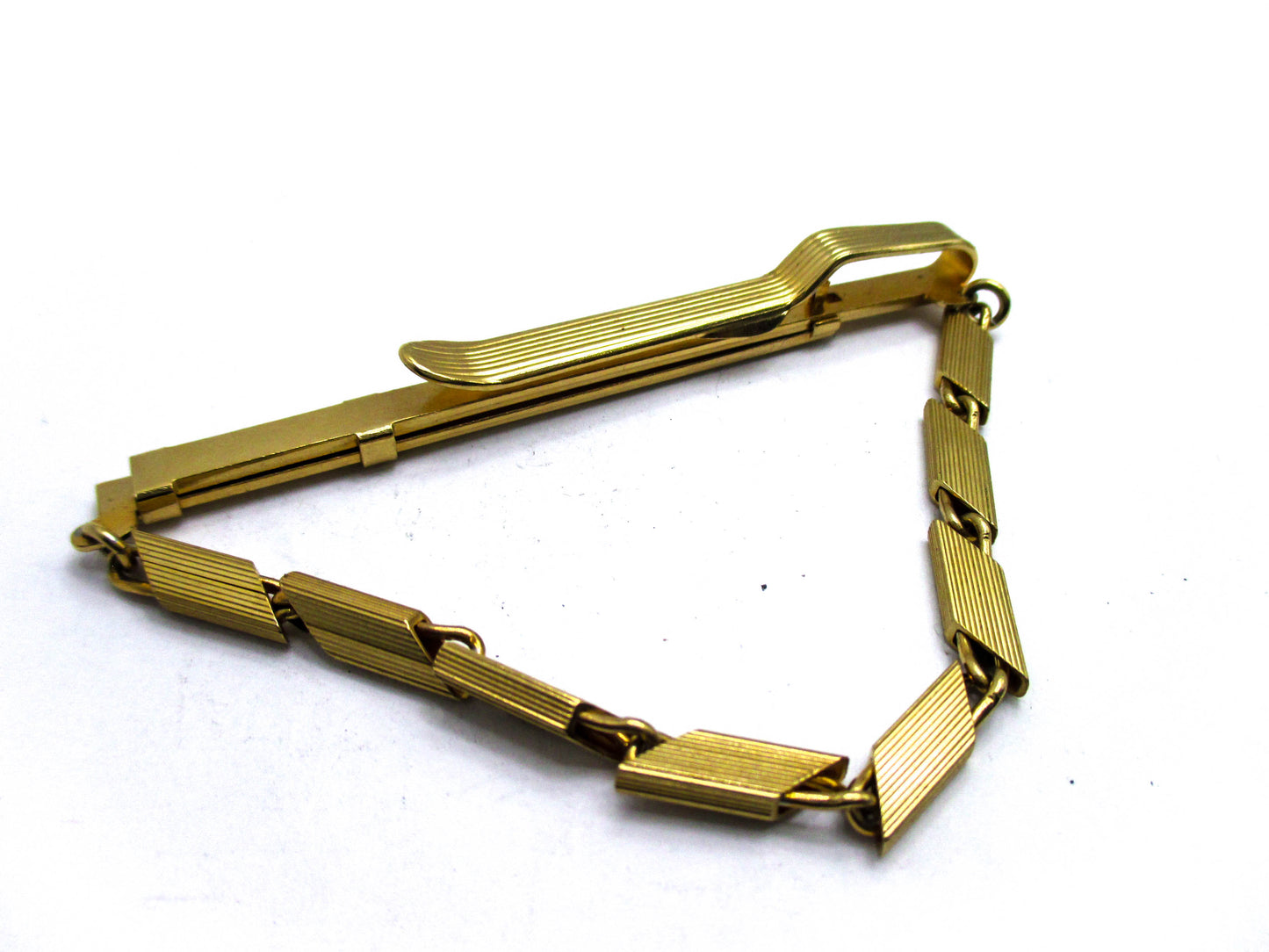 Adjustable Tie keeper - Chunky Gold Tone Fashion