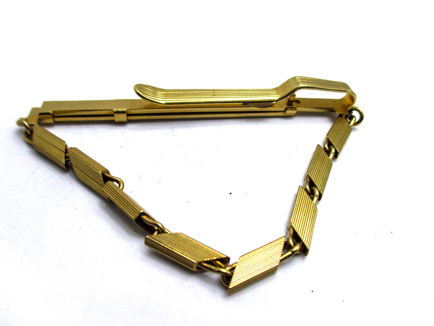 Adjustable Tie keeper - Chunky Gold Tone Fashion