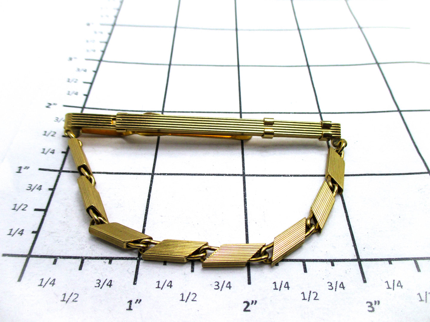 Adjustable Tie keeper - Chunky Gold Tone Fashion