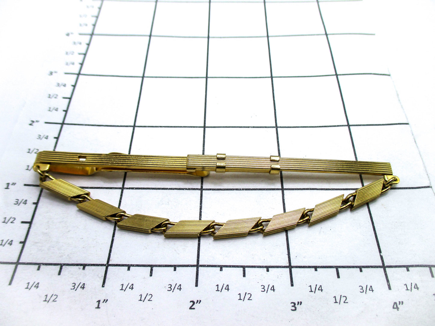 Adjustable Tie keeper - Chunky Gold Tone Fashion