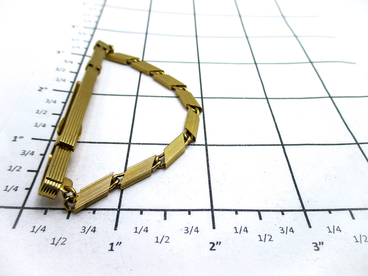 Adjustable Tie keeper - Chunky Gold Tone Fashion