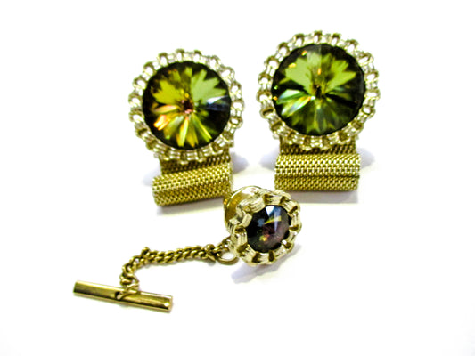 DANTE Wraparound Cufflinks - Beautiful High Gold Tone Fashion
