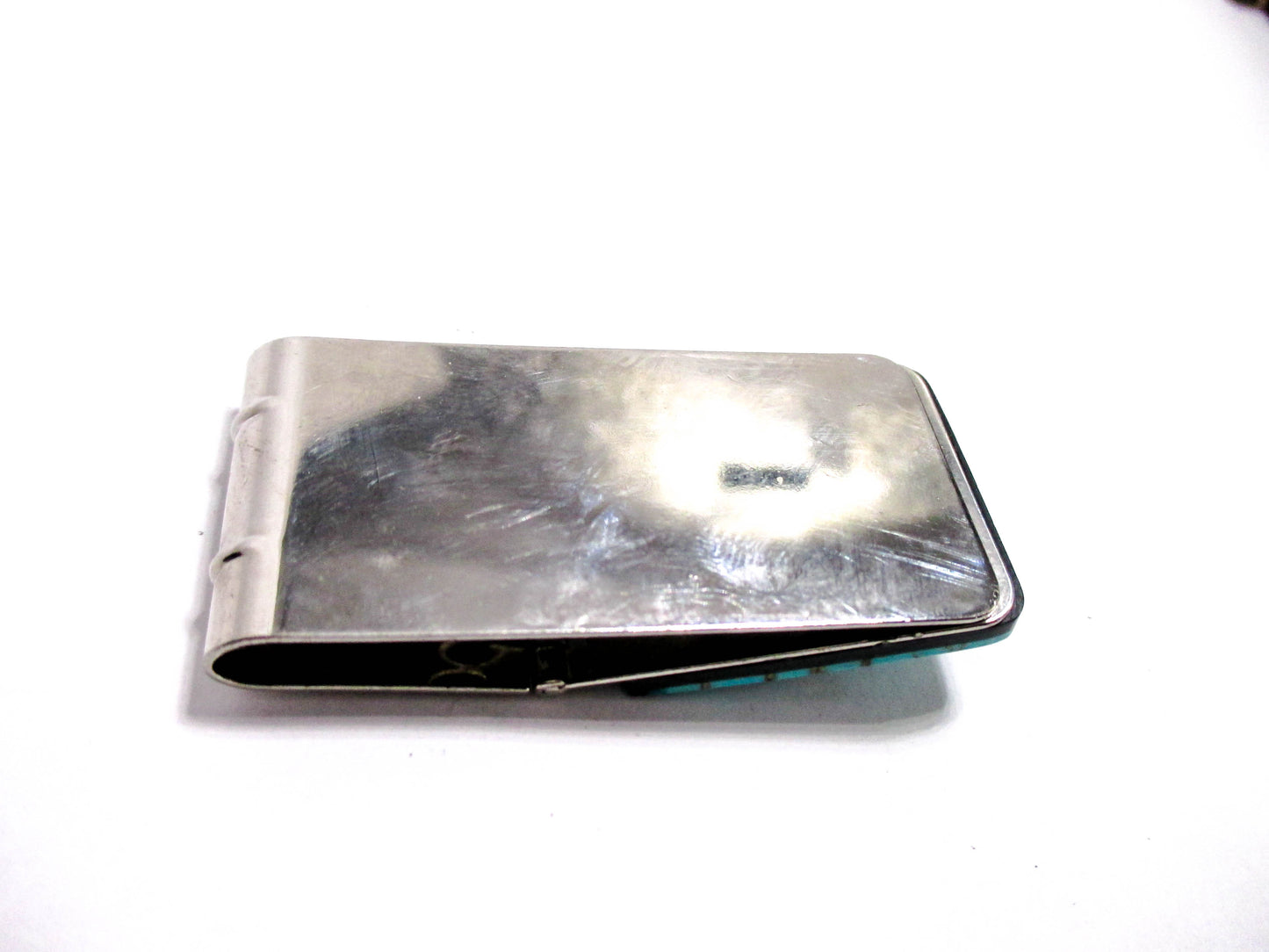 Mosaic Inlay Vintage Money Clip