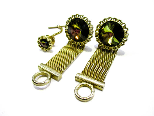 DANTE Wraparound Cufflinks - Beautiful High Gold Tone Fashion