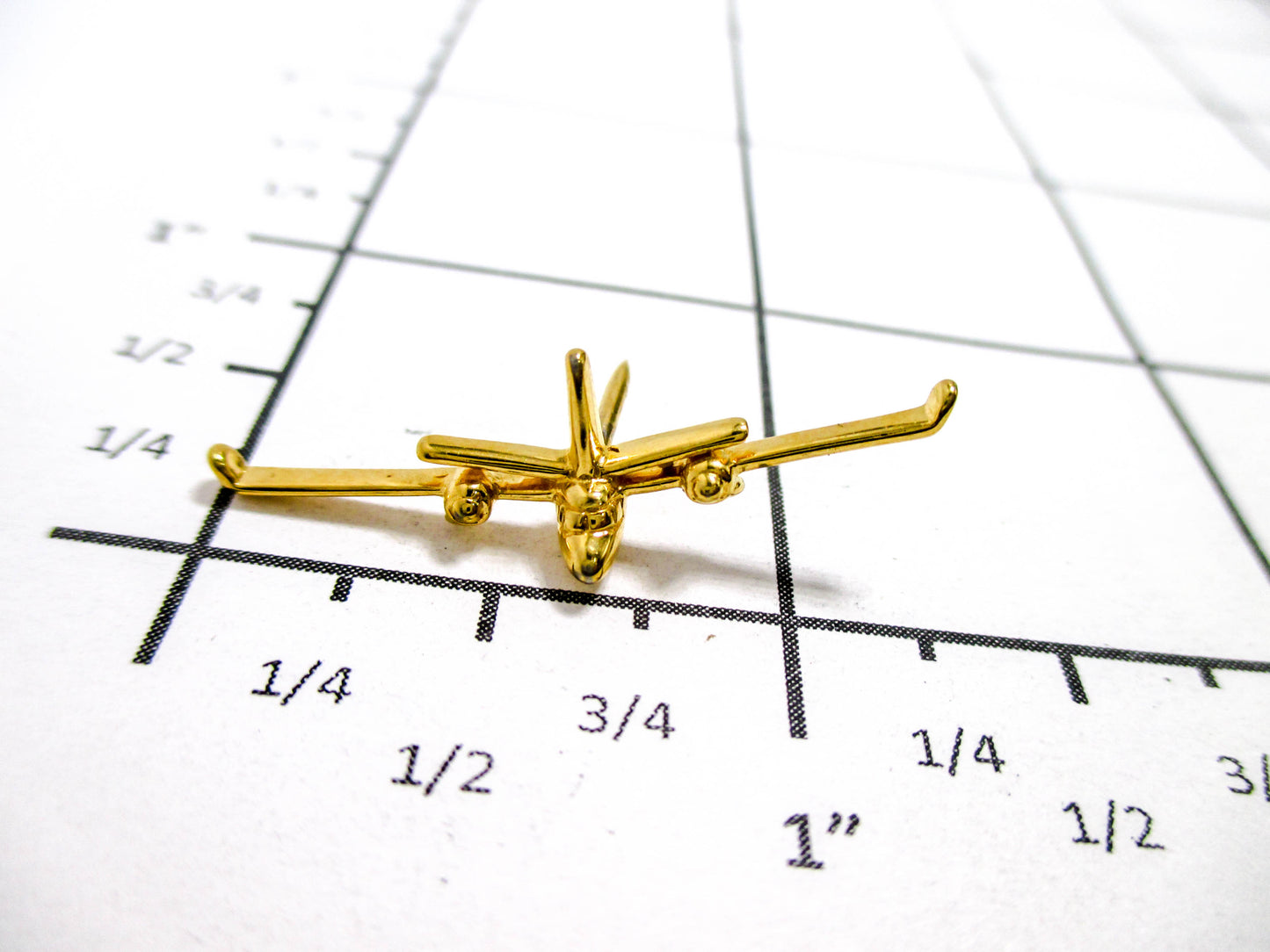 Airplane Tie or Lapel Pin - Jewelry for Pilots or Mechanics