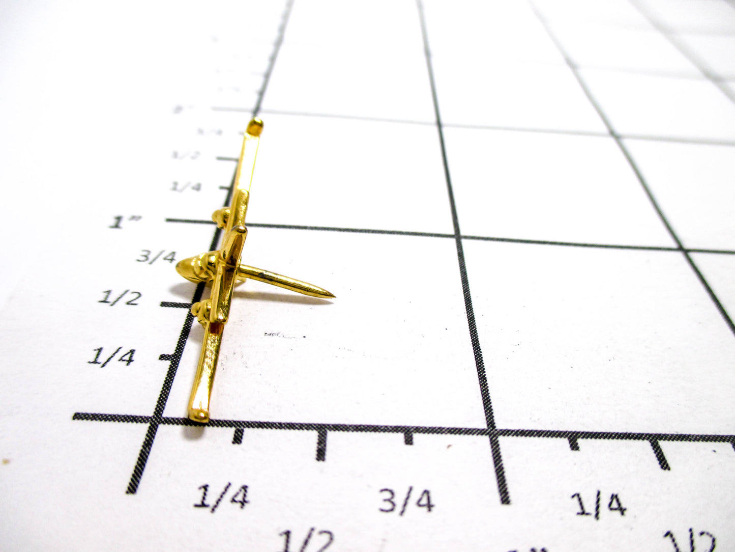 Airplane Tie or Lapel Pin - Jewelry for Pilots or Mechanics