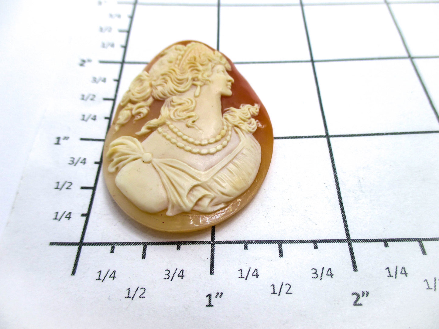 Antique Cameo of Hera In All Her Beauty - Large 2"