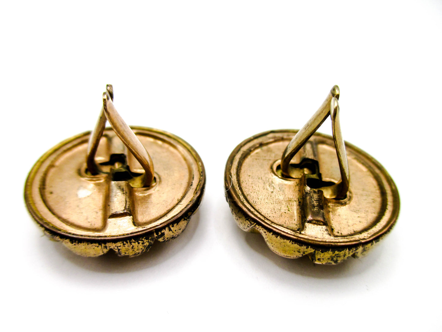 1800s Victorian Cuff Buttons - 1880s Wingback Style Cufflinks