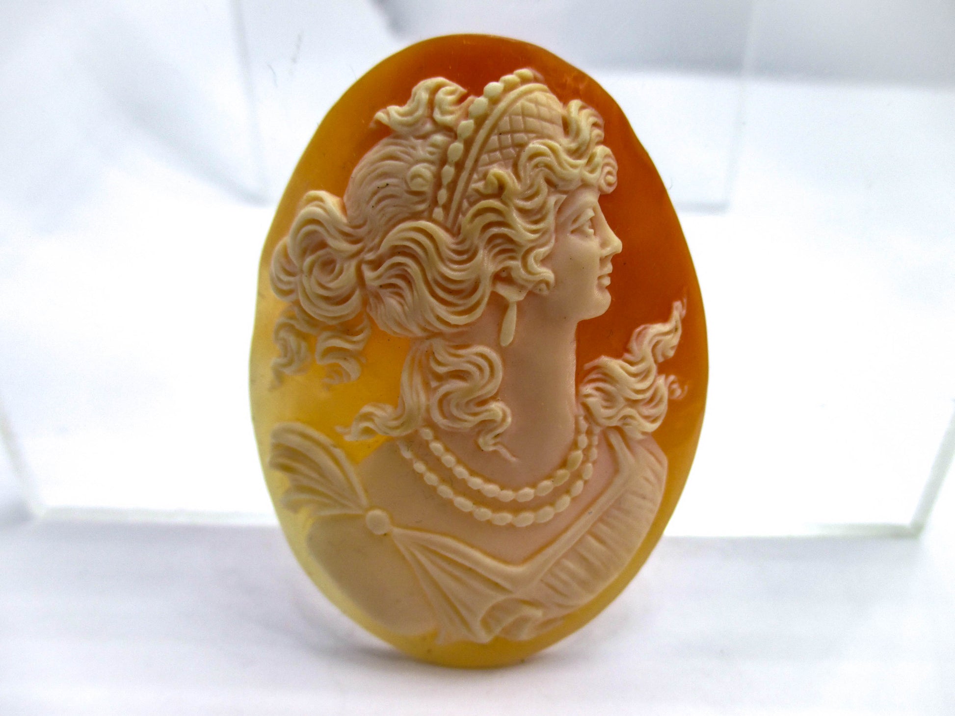 Antique Cameo of Hera In All Her Beauty - Large 2"