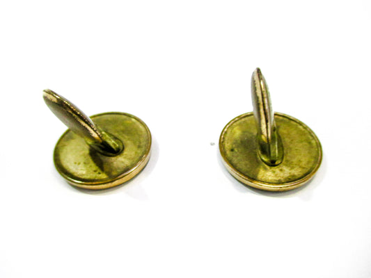 Victorian Insurance Union Cuff Buttons - Ancient United Workmen 1881